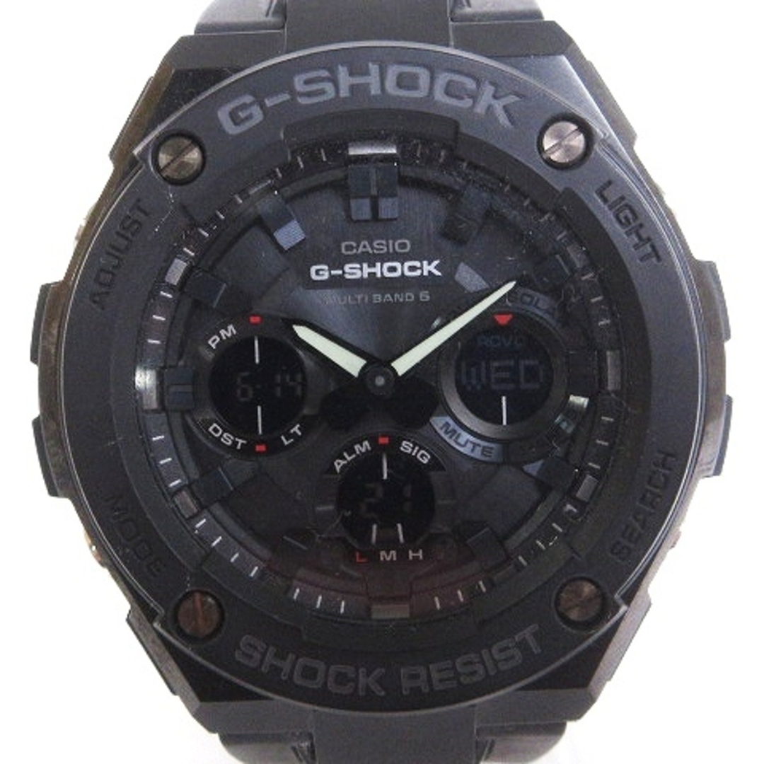 G-SHOCK(ジーショック)のカシオジーショック G-STEEL 腕時計 アナデジ 電波ソーラー 黒 ウォッチ メンズの時計(腕時計(アナログ))の商品写真