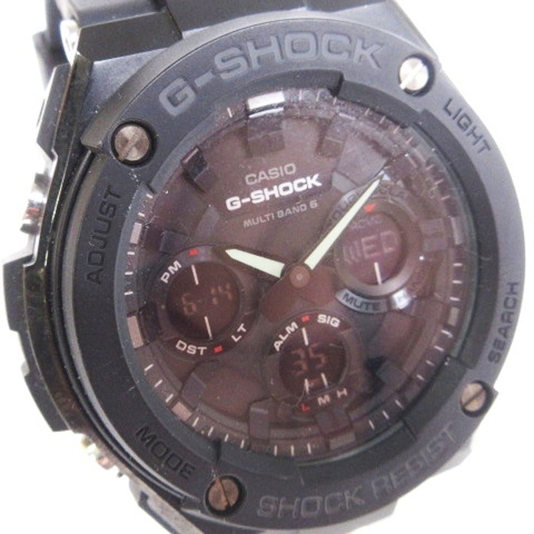 G-SHOCK(ジーショック)のカシオジーショック G-STEEL 腕時計 アナデジ 電波ソーラー 黒 ウォッチ メンズの時計(腕時計(アナログ))の商品写真