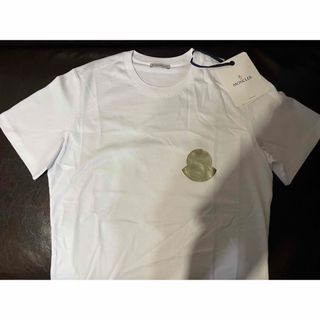 モンクレール(MONCLER)のモンクレール MONCLER Tシャツ カットソー ロゴ メンズ ホワイト 半袖(Tシャツ/カットソー(半袖/袖なし))