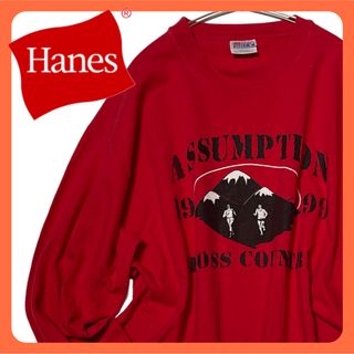 ヘインズ(Hanes)の【20】古着 美品!! HANES ヘインズ 長袖Tシャツ オーバーサイズ(Tシャツ/カットソー(七分/長袖))