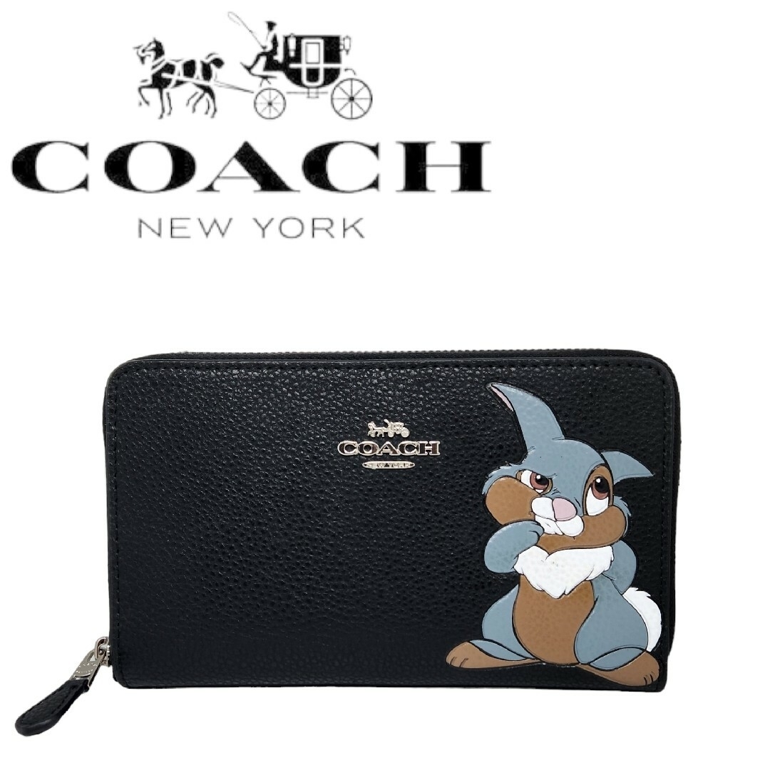 【COACH】コーチ　二つ折り財布　ディズニー　とんすけ