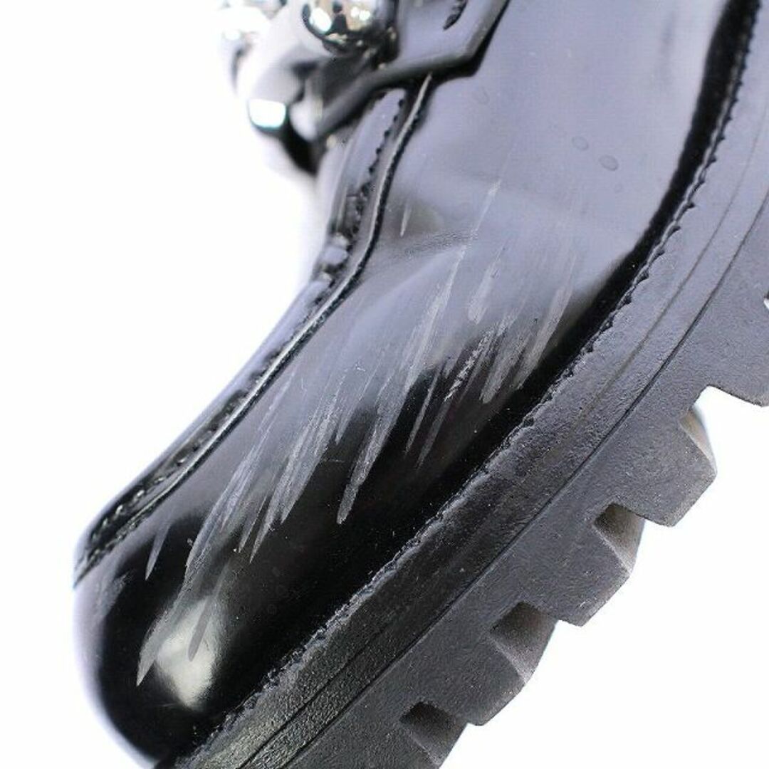 ZARA(ザラ)のザラ トラックソールビジューローファー スリッポン ラウンドトゥ 厚底 35 レディースの靴/シューズ(ローファー/革靴)の商品写真