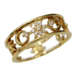 STAR JEWELRY スタージュエリー MOON&SUN リング K18 イエローゴールド ダイヤモンド0.04ct 6号 イエローゴールド シンプル 指輪 ジュエリー レディース プレゼント包装可 松前R56号店