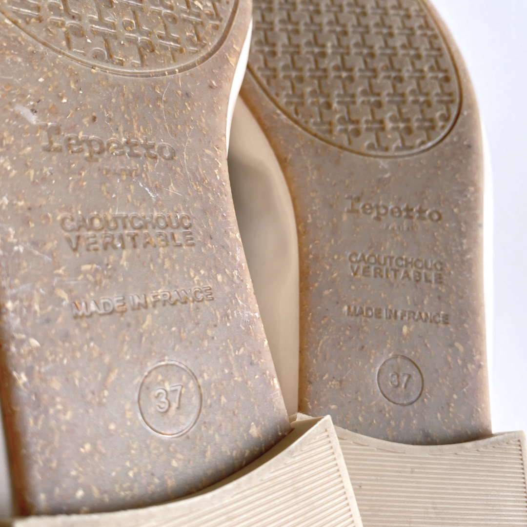 repetto(レペット)のほぼ未使用✨repetto　レペット　エナメルバレエシューズ　ベージュ　37 レディースの靴/シューズ(バレエシューズ)の商品写真