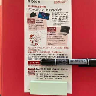 ソニー(SONY)のソニー株主優待券　2023年(ショッピング)