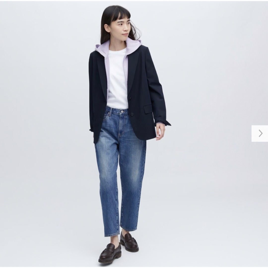 UNIQLO(ユニクロ)のUNIQLO  ボーイフレンドテーパードジーンズ　 レディースのパンツ(デニム/ジーンズ)の商品写真