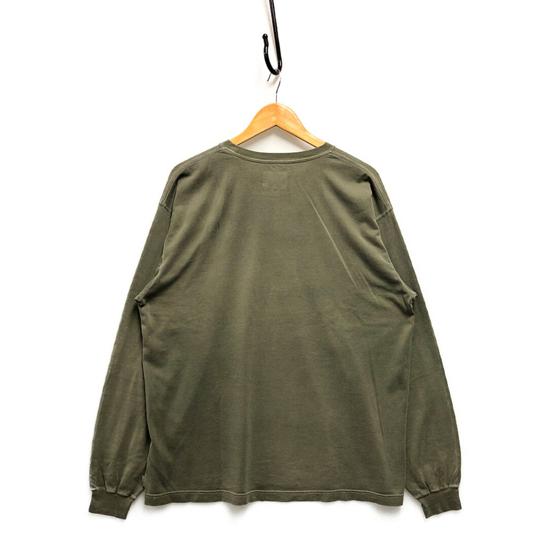 WTAPS ダブルタップス 21SS HOME BASE LS / COTTON 加工 ロング長袖Ｔシャツ オリーブドラブ サイズ2 正規品 /  31061