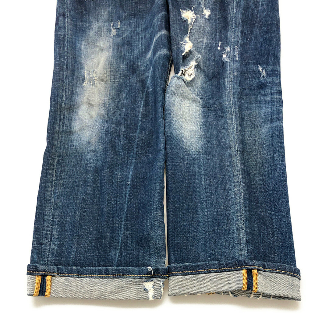 DSQUARED2 ディースクエアード 品番 S71LB0330 Glam head Jean 加工 デニムパンツ インディゴ サイズ50 正規品 / 31050