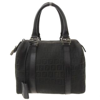 フェンディ(FENDI)のフェンディ ミニボストンバッグ  キャンバス レザー  8BL068(ハンドバッグ)