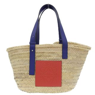 ロエベ(LOEWE)のロエベ かごバッグ ミディアム ラフィア ナチュラル 337.02.BS92(かごバッグ/ストローバッグ)