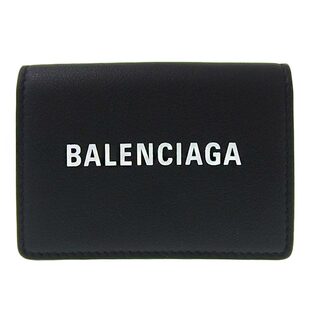 バレンシアガバッグ(BALENCIAGA BAG)のバレンシアガ  エブリデイ 三つ折り コンパクト 財布 レザー 505055(財布)