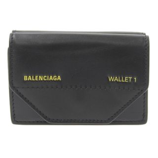 バレンシアガバッグ(BALENCIAGA BAG)のバレンシアガ  三つ折り財布 レザー ブラック 529098(財布)