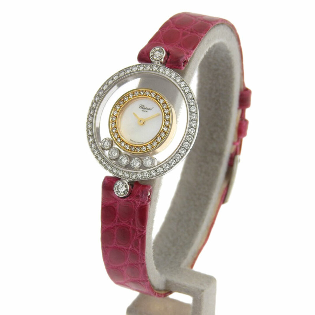 Chopard(ショパール)のショパール ハッピーダイヤ   YG WG  20/3957/401   レディースのファッション小物(腕時計)の商品写真
