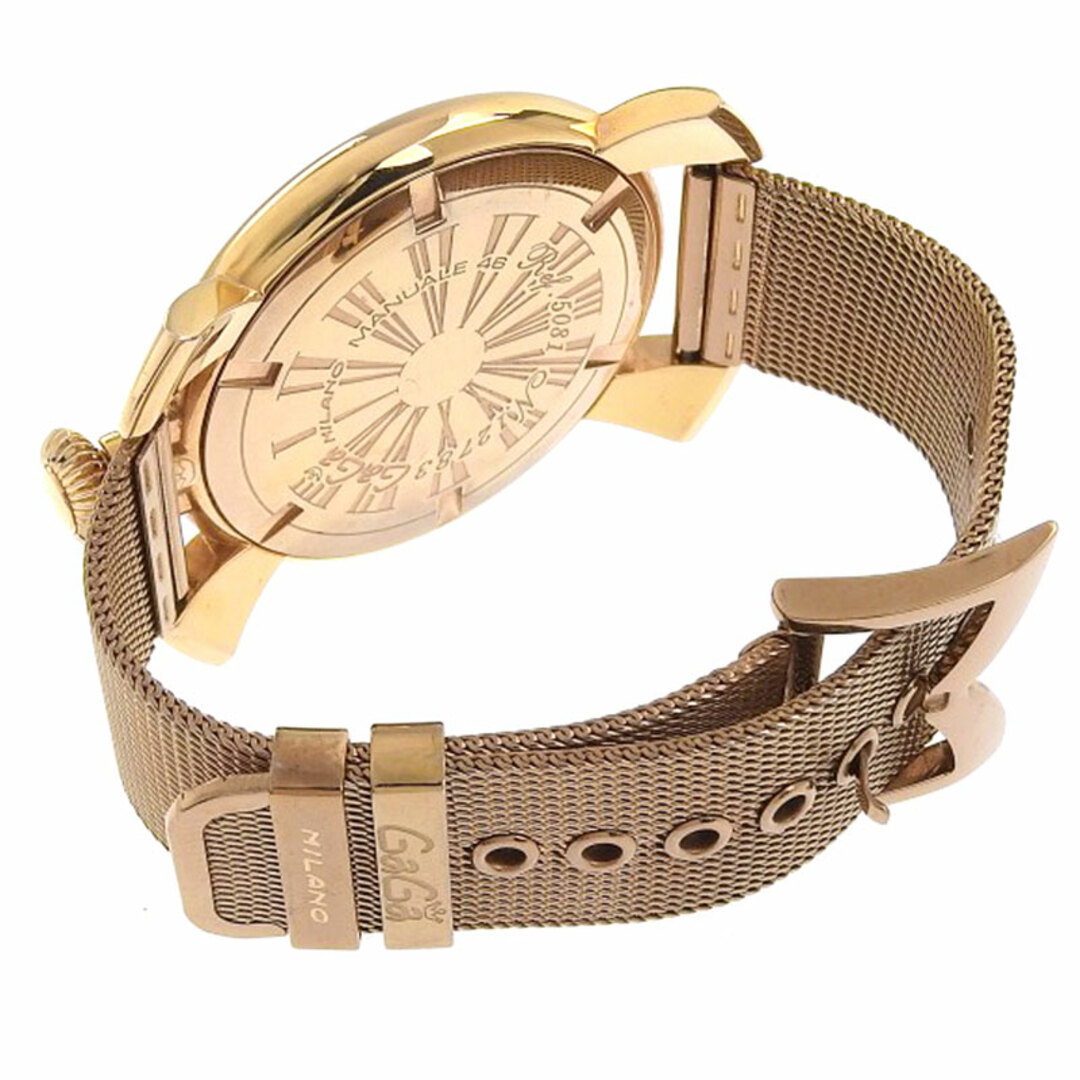 GaGa MILANO(ガガミラノ)のガガミラノ マヌアーレ スリム46 クォーツ  GP  5081.2   メンズの時計(腕時計(アナログ))の商品写真
