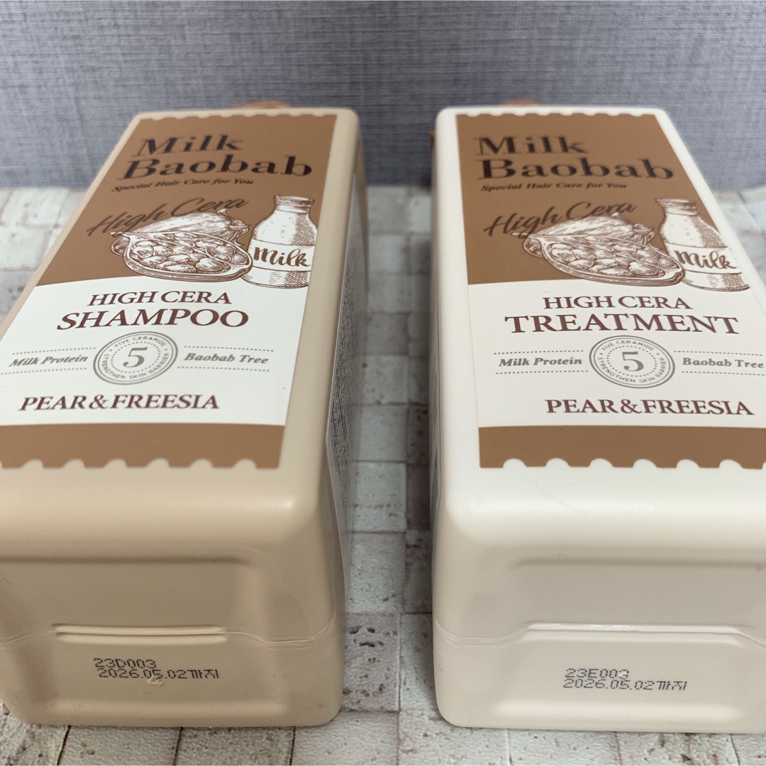 新品 ミルクバオバブ シャンプー トリートメント セット セラミド入りの通販 by 抹茶♪ 新品 ミルクバオバブ シャンプー&トリートメント セット シャンプーセット