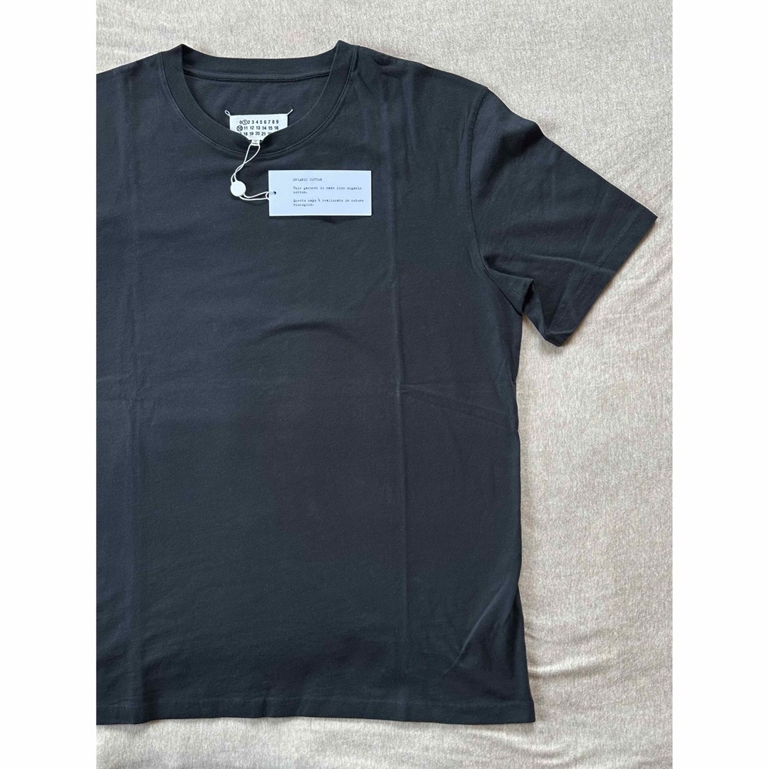 メゾンマルジェラ トップス カットソー Tシャツ ロゴ 黒グレー 23SS新品M