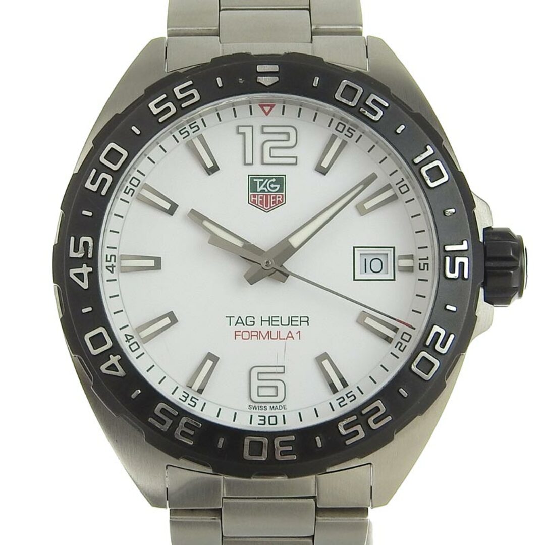 【TAG Heuer】タグホイヤー フォーミュラー1 クォーツ 腕時計 SS ホワイト文字盤 WAU1113/hm08950kw