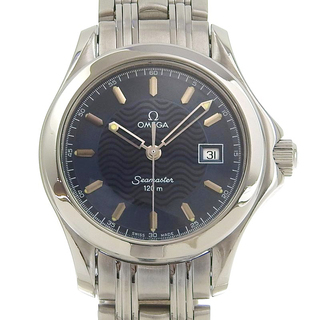 オメガ(OMEGA)のオメガ シーマスター120 クォーツ SS ブルー 2581.81  (腕時計)