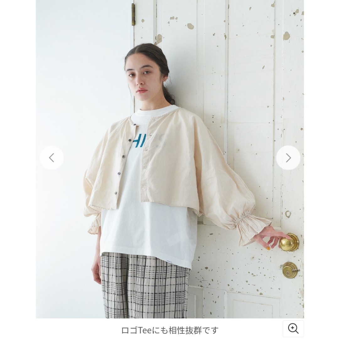 nest Robe(ネストローブ)の専用☆ネストローブUpcycleLinoキャンディスリーブ2wayボレロブラウス レディースのトップス(シャツ/ブラウス(長袖/七分))の商品写真