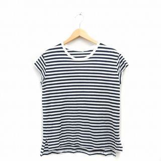 イエナ(IENA)のイエナ IENA カットソー Tシャツ 半袖 コットン ボーダー ブラック 黒(カットソー(半袖/袖なし))