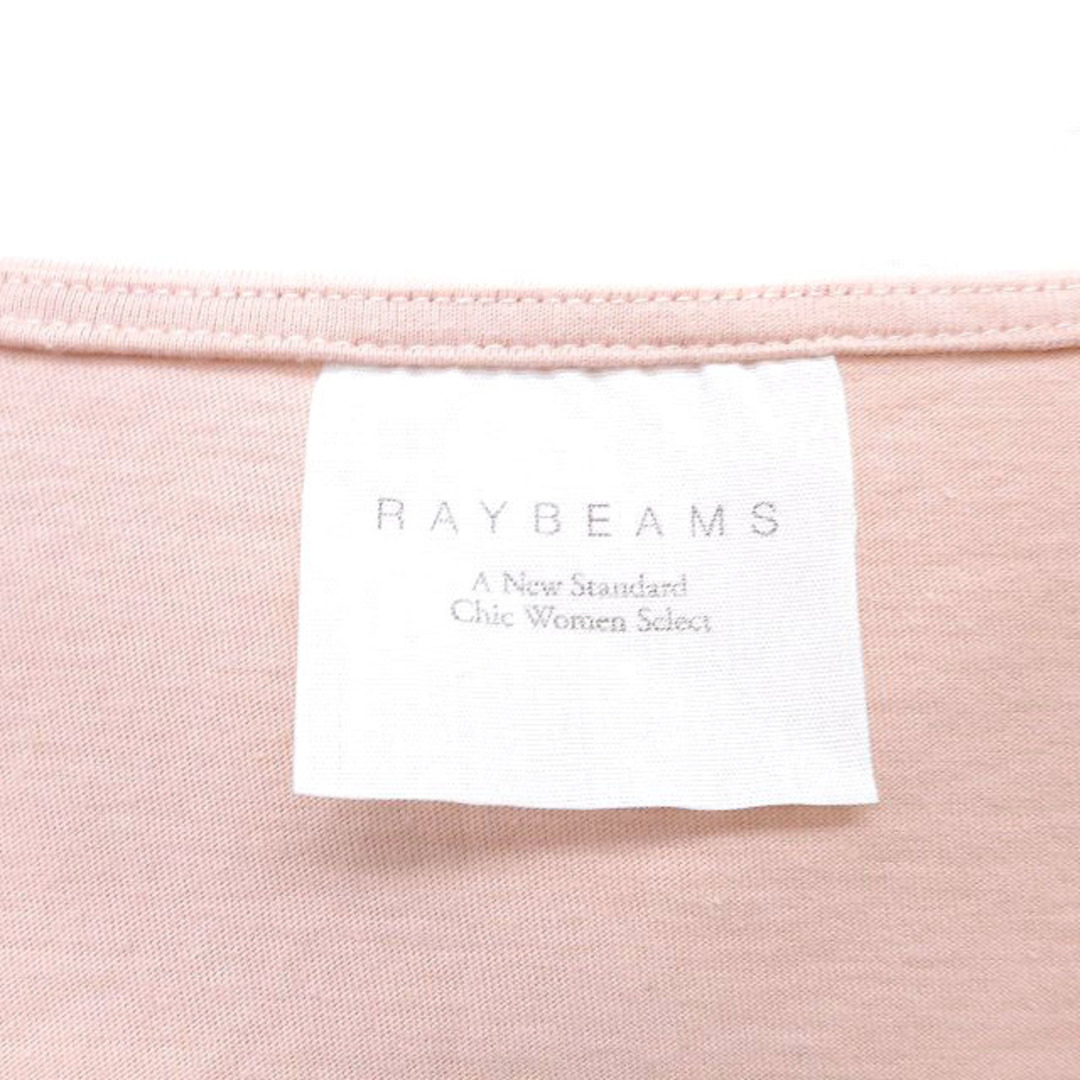 Ray BEAMS(レイビームス)のレイビームス カットソー ブラウス ラウンドネック チュール サテン フリル 綿 レディースのトップス(シャツ/ブラウス(半袖/袖なし))の商品写真