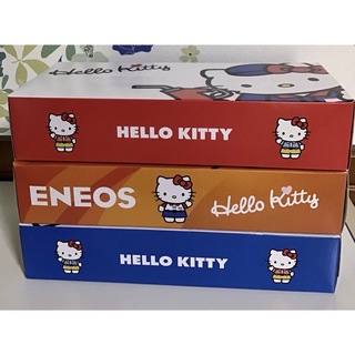 『HELLO KITTY 』BOXティッシュ3箱（サンリオとENEOSのコラボ）(ティッシュボックス)