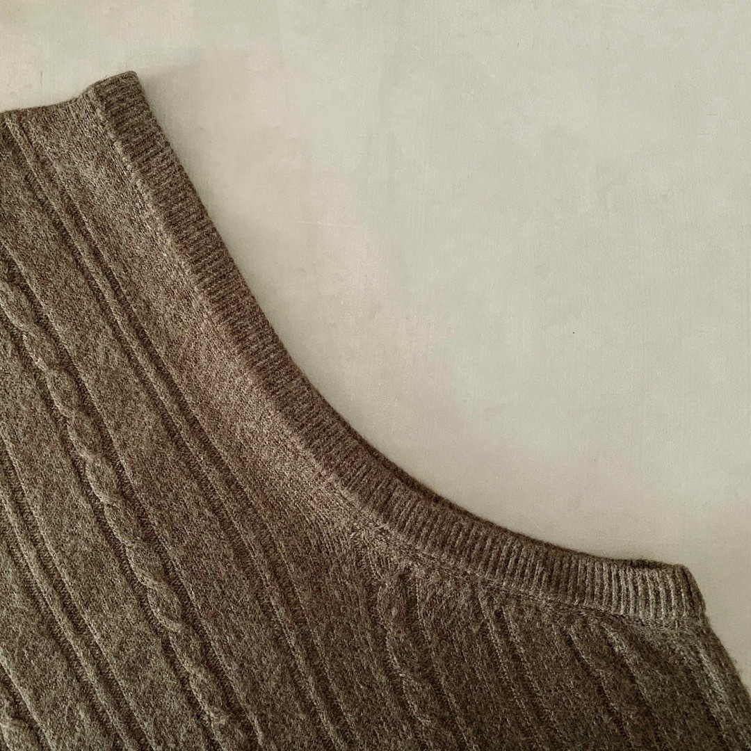 【専用】 “DOCKERS” Khaki Cable Knit Vest