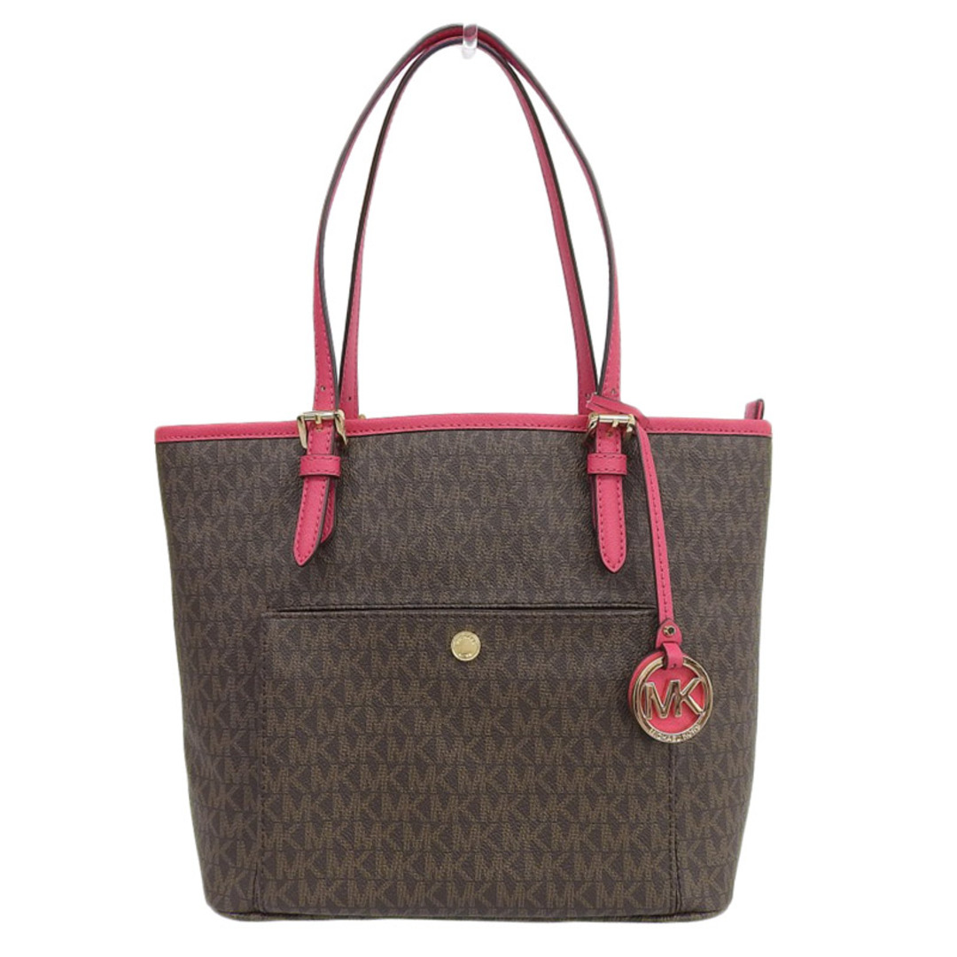 MICHAEL KORS - マイケルコース トートバッグ PVC ブラウン MICHAEL KORS - マイケルコース トートバッグ PVC ブラウン