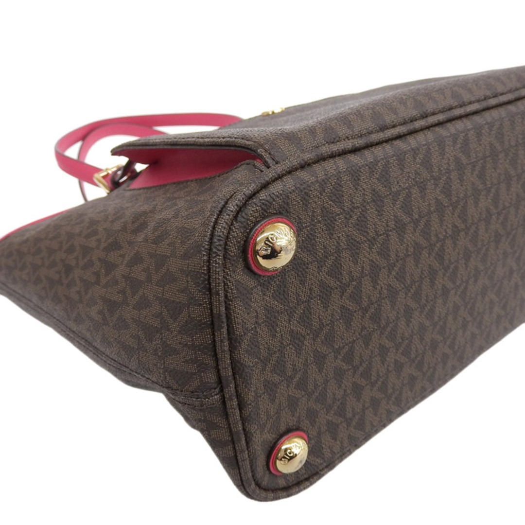 MICHAEL KORS - マイケルコース トートバッグ PVC ブラウン MICHAEL KORS - マイケルコース トートバッグ PVC ブラウン