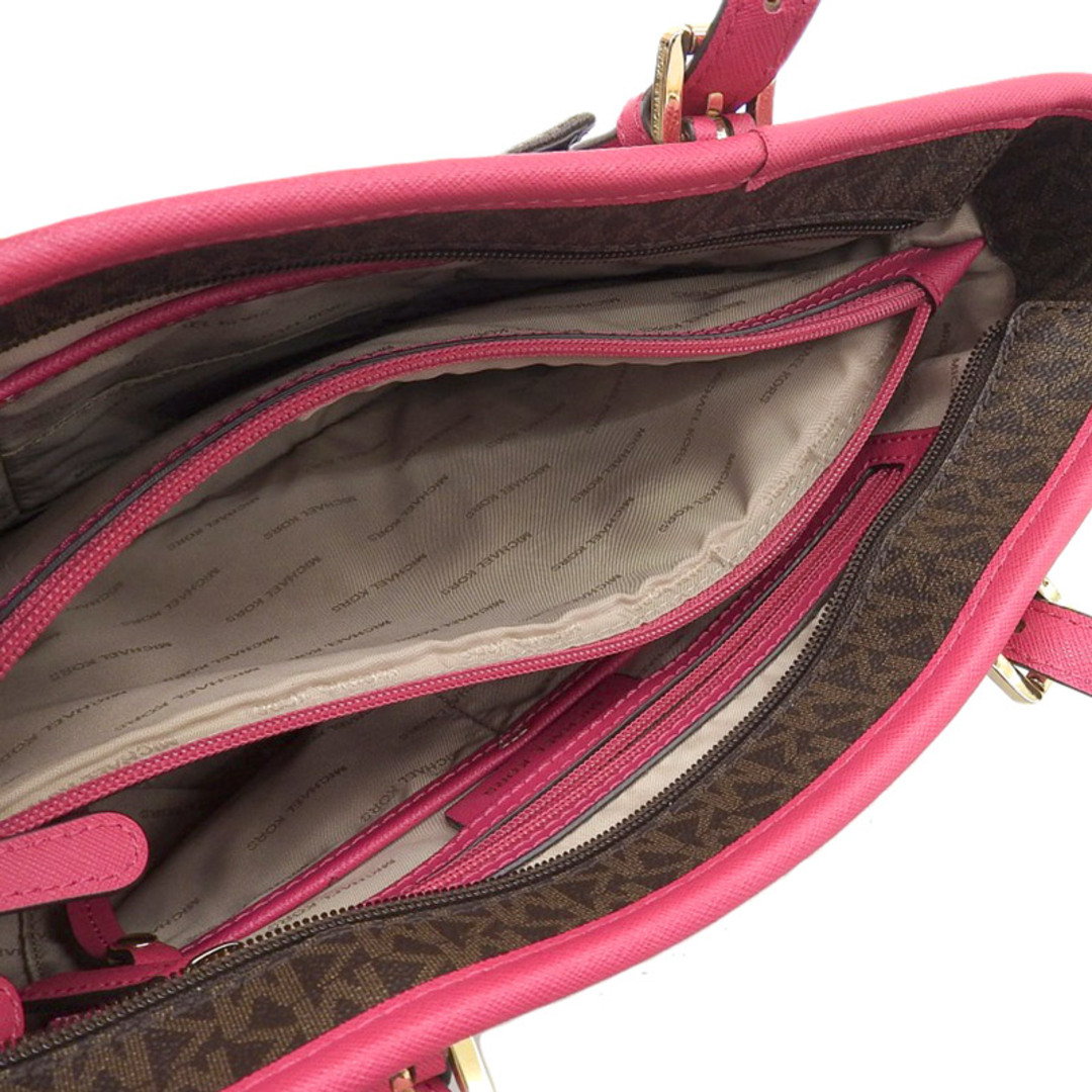 MICHAEL KORS - マイケルコース トートバッグ PVC ブラウン MICHAEL KORS - マイケルコース トートバッグ PVC ブラウン