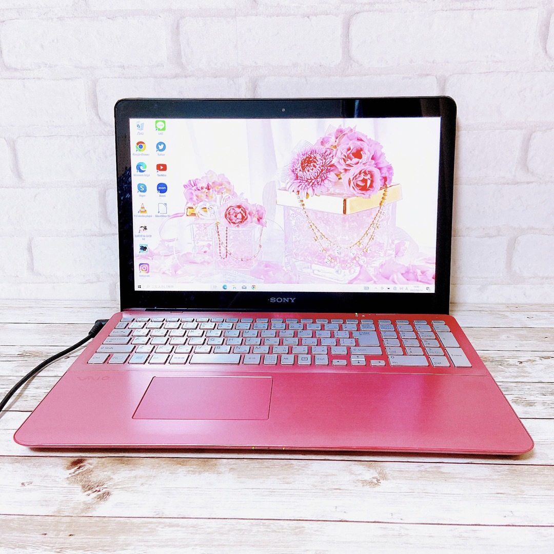激レア✨ピンクVAIO☘大容量‼カメラ付で事務作業に✨薄型ノートパソコン✨