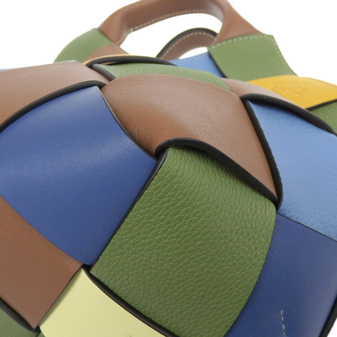 LOEWE - ロエベ ウーブン バスケットバッグ スモール レザー LOEWE - ロエベ ウーブン バスケットバッグ スモール レザー