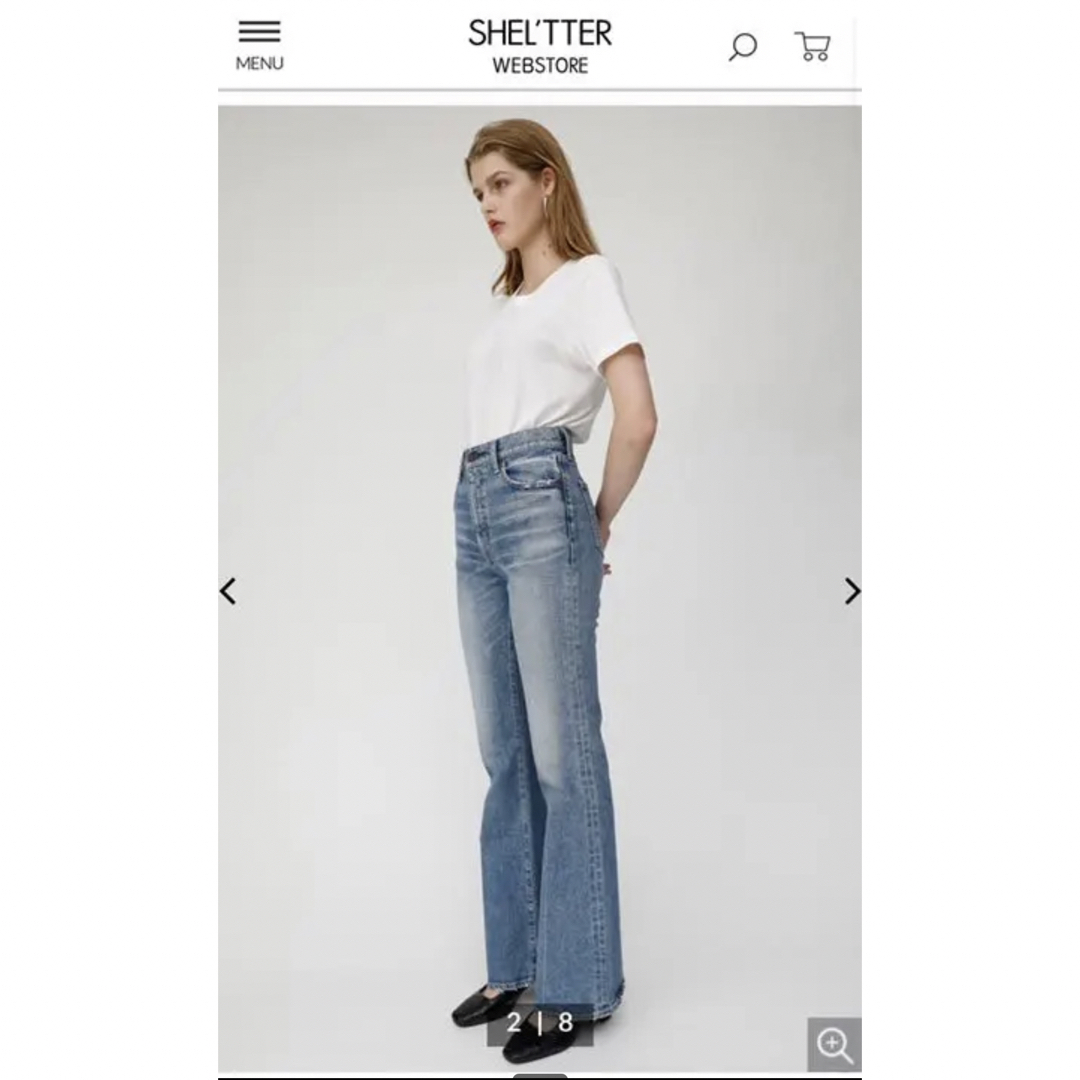 moussy - moussy デニム フレアの通販 by ちぇちぇ's shop|マウジー