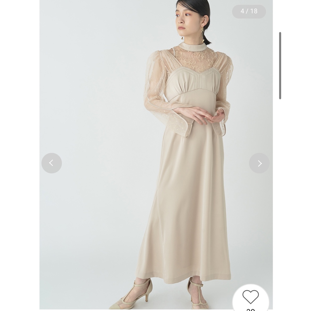Lily Brown - 【新品未使用品】LILY BROWN 刺繍チュールサテン
