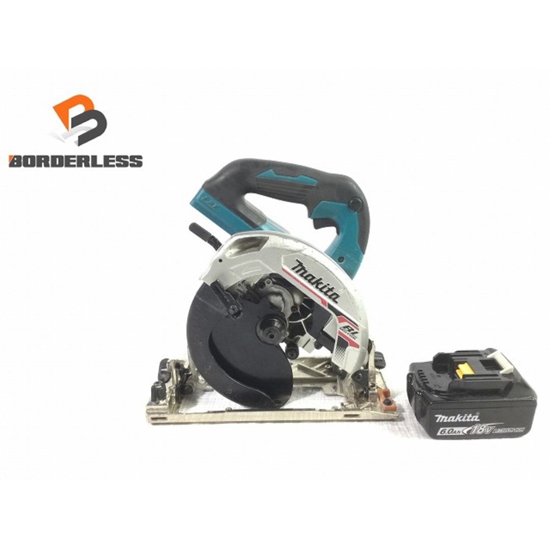 自動車/バイク☆品☆ makita マキタ 18V 165mm 充電式マルノコ HS631D バッテリー BL1860B 1個付き 充電式 丸ノコ 71385