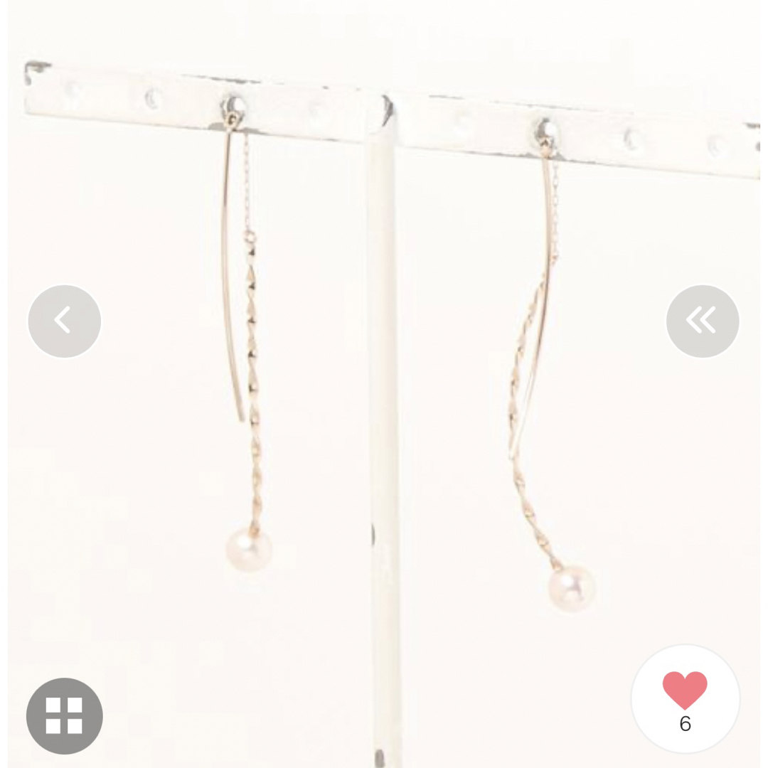 美品 ESTELLE エステール Pt900 ブラックダイヤモンドピアス