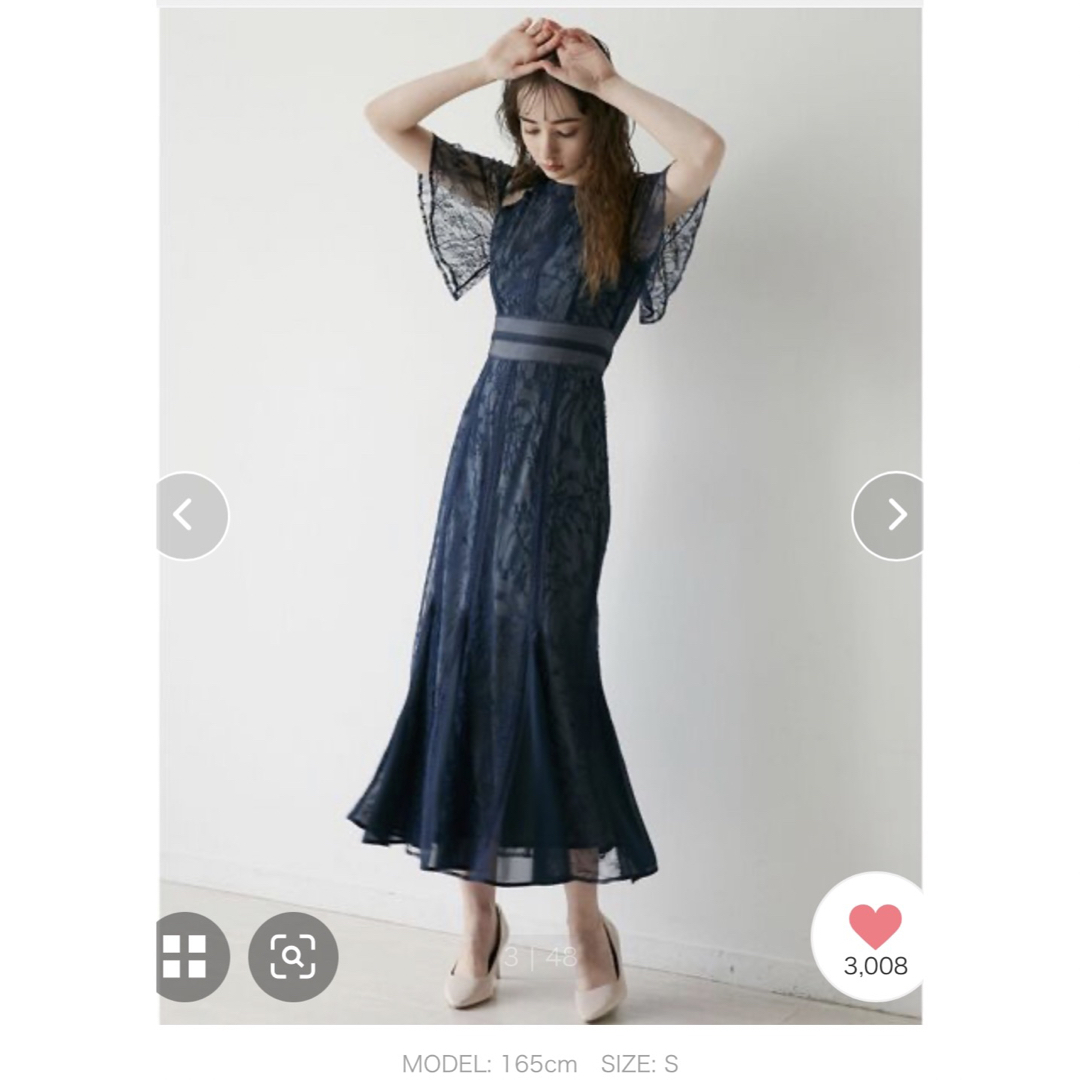 安い LAGUNAMOON レースワンピース マーメイドワンピース 結婚式ドレス