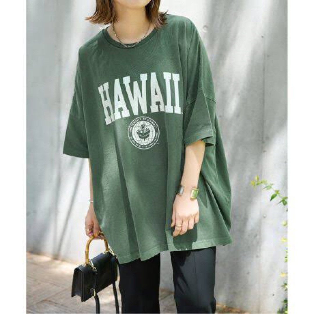 JOURNAL STANDARD(ジャーナルスタンダード)のカレッジロゴビッグＴシャツ レディースのトップス(Tシャツ(半袖/袖なし))の商品写真