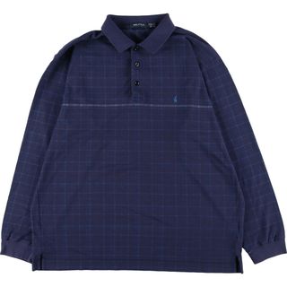 ノーティカ(NAUTICA)の古着 ノーティカ NAUTICA 長袖 チェック ポロシャツ メンズXL /eaa342465(ポロシャツ)