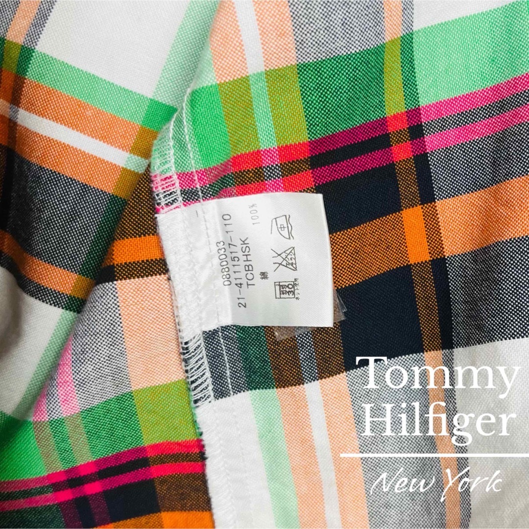 TOMMY HILFIGER(トミーヒルフィガー)の【トミー】トミーヒルフィガー シャツ 長袖 マルチカラー チェック コットン メンズのトップス(シャツ)の商品写真