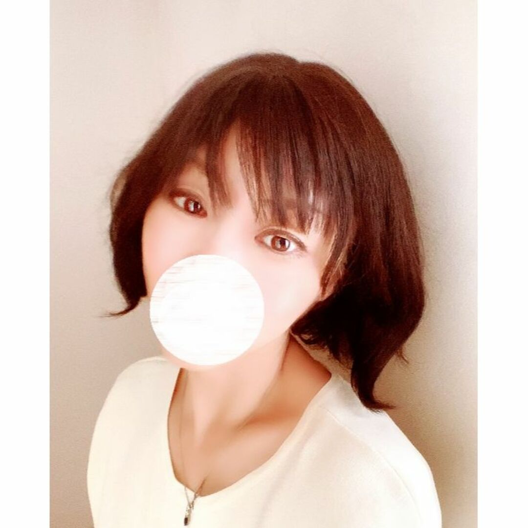 未使用!リネアストリア「天使のモルンショート」人毛MIX ダークブラウンM