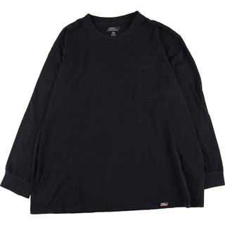 ディッキーズ(Dickies)の古着 ディッキーズ Dickies 無地ポケットロングTシャツ ロンT メンズXXXL /eaa342440(Tシャツ/カットソー(半袖/袖なし))