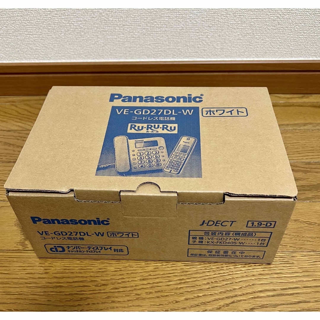 Panasonic コードレス 電話機 子機1台付き ホワイト VE-GD27… - その他