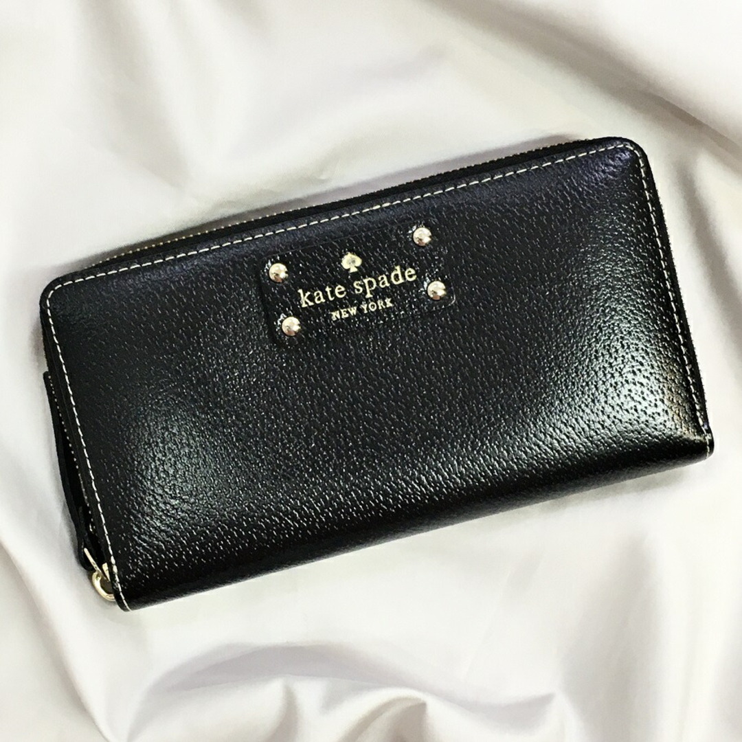 KATE SPADE ケイトスペード ラウンドファスナー長財布 WLRU1153 491【004】