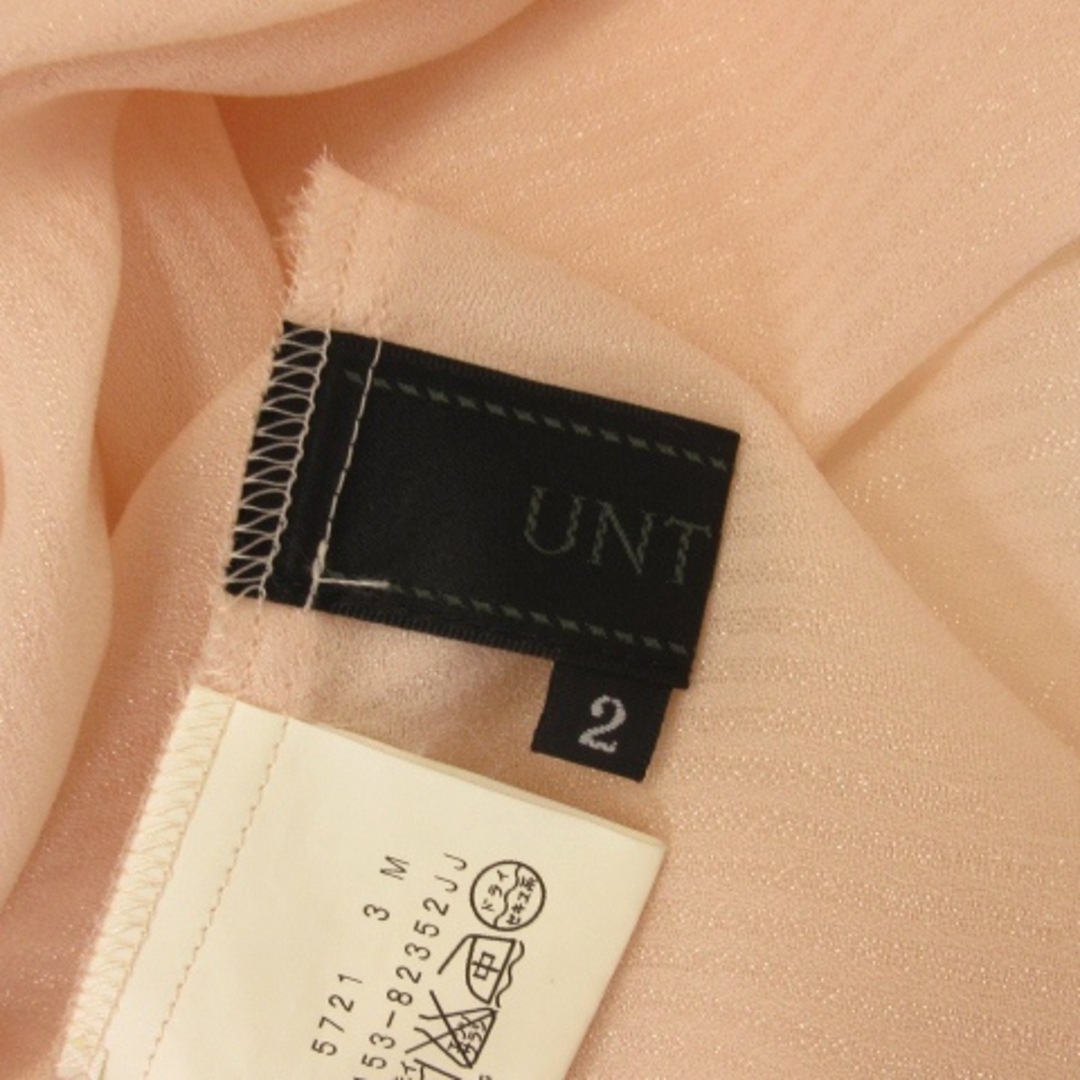 UNTITLED(アンタイトル)のアンタイトル シアーカットソー レイヤード フリル ピンク系 2 レディースのトップス(カットソー(半袖/袖なし))の商品写真