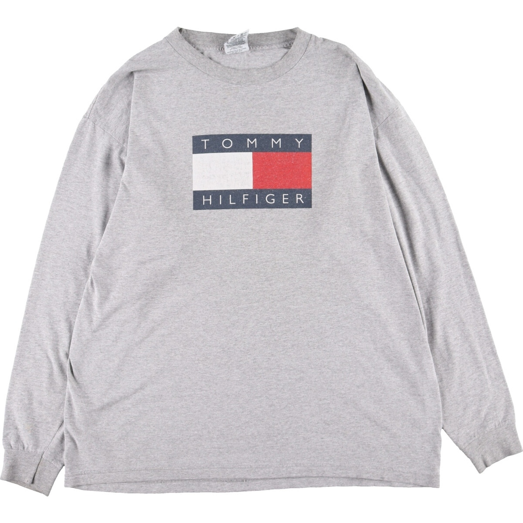 TOMMY HILFIGER(トミーヒルフィガー)の古着 90年代 トミーヒルフィガー TOMMY HILFIGER ロングTシャツ ロンT USA製 メンズXL ヴィンテージ /eaa342809 メンズのトップス(Tシャツ/カットソー(半袖/袖なし))の商品写真