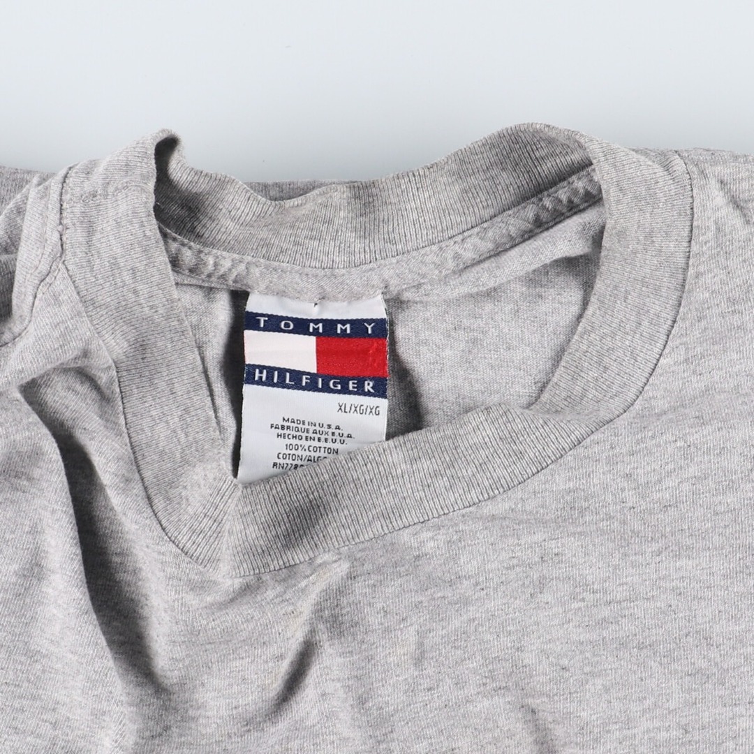 TOMMY HILFIGER(トミーヒルフィガー)の古着 90年代 トミーヒルフィガー TOMMY HILFIGER ロングTシャツ ロンT USA製 メンズXL ヴィンテージ /eaa342809 メンズのトップス(Tシャツ/カットソー(半袖/袖なし))の商品写真