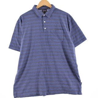 パタゴニア(patagonia)の古着 17年製パタゴニア Patagonia ORGANIC COTTON オーガニックコットン 52776SP17 半袖 ボーダー ポロシャツ メンズXL /eaa345686(ポロシャツ)