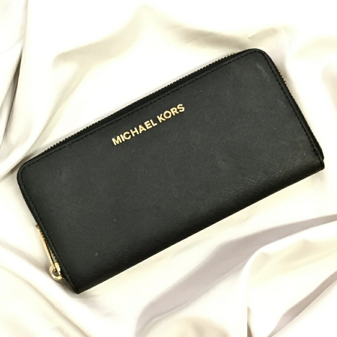 MICHAEL KORS マイケルコース ラウンドファスナーロゴ金具長財布【004】