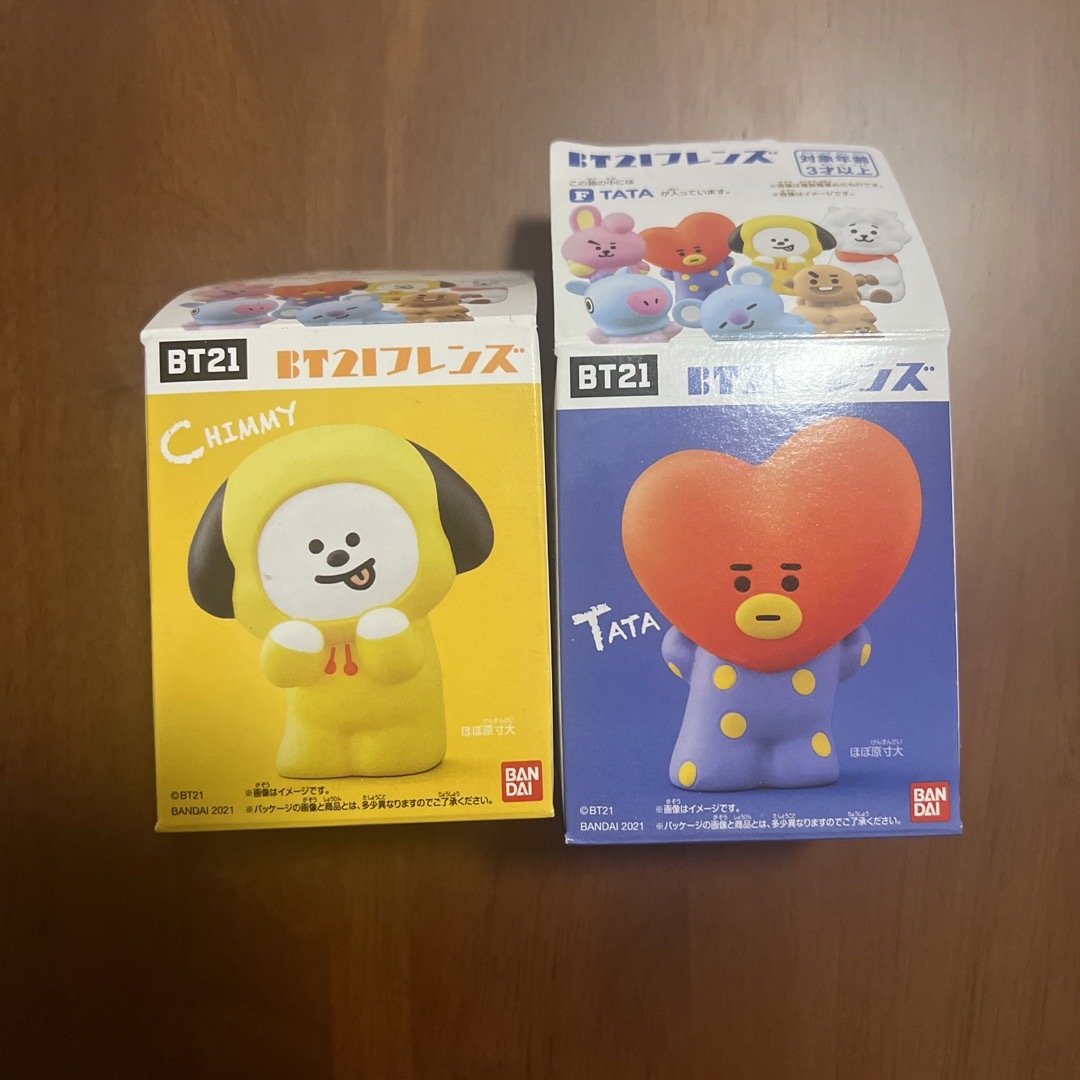 BT21(ビーティーイシビル)のBT21フレンズ　　CHIMMY&TATAセット エンタメ/ホビーのおもちゃ/ぬいぐるみ(キャラクターグッズ)の商品写真